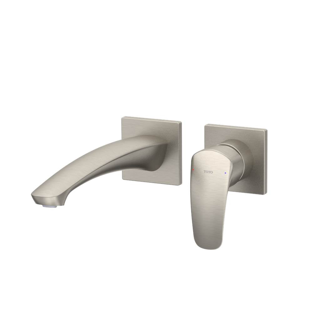 Toto Gm 1.2 Gpm Wall-Mount Single-Handle Long Bathroom Faucet With Comfort Glide Technology, Brushed Nickel