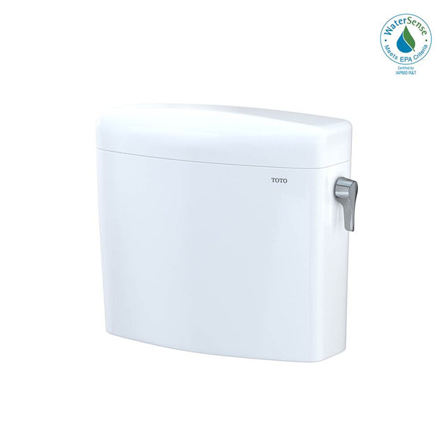 TOTO - Toto Aquia Iv Cube Dual Flush 1.28 And 0.9 Gpf Toilet Tank Only With Right Hand Trip Lever, Cotton White - Cotton White