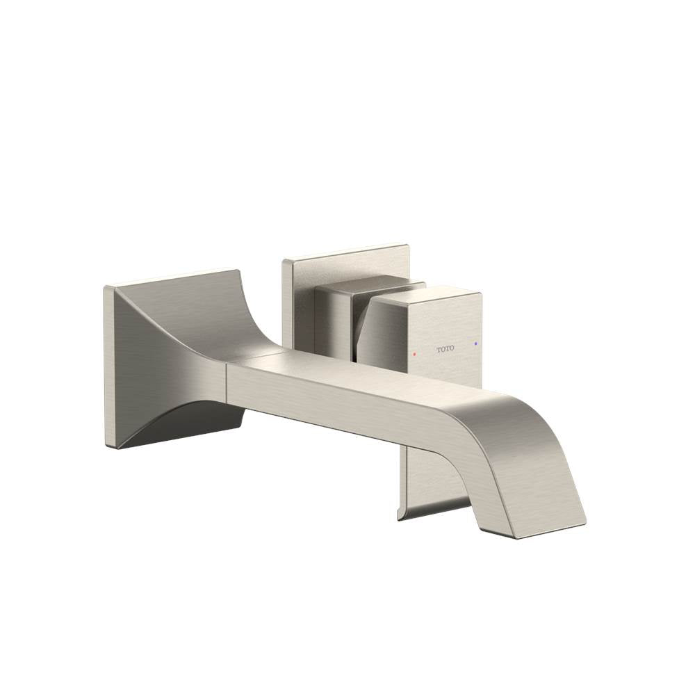 Toto Gc 1.2 Gpm Wall-Mount Single-Handle Long Bathroom Faucet With Comfort Glide Technology, Brushed Nickel