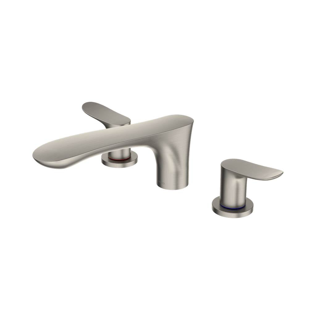 Toto Go Two-Handle Deck-Mount Roman Tub Filler Trim, Brushed Nickel