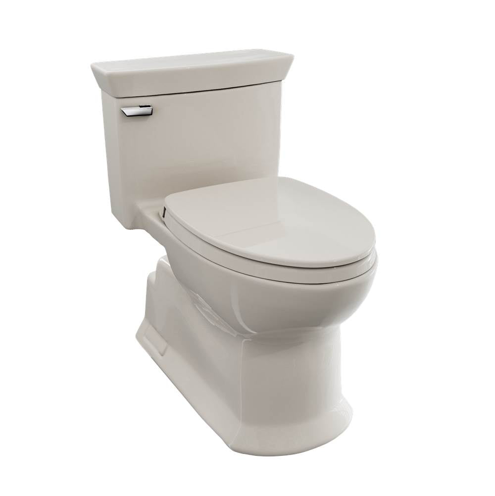 TOTO - TOTO Soiree One Piece Elongated 1.28 GPF Universal Height Skirted Toilet with CeFiONtect, Sedona Beige - Sedona Beige