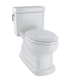 TOTO - TOTO Eco Guinevere Elongated 1.28 GPF Universal Height Skirted Toilet with CEFIONTECT and SoftClose Seat, Colonial White - Colonial White