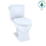TOTO - TOTO Connelly WASHLET+ Two-Piece Elongated Dual Flush 1.28 and 0.9 GPF Universal Height Toilet with CEFIONTECT, Cotton White - Cotton White