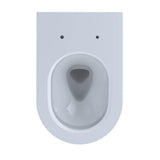 Toto Rp Wall-Hung Contemporary D-Shape Dual Flush 1.28 And 0.9 Gpf Toilet With Cefiontect, Cotton White