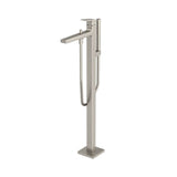 TOTO - TOTO GB Freestanding Bathroom Tub Filler with COMFORT GLIDEE and COMFORT WAVEE, Brushed Nickel - Brushed Nickel