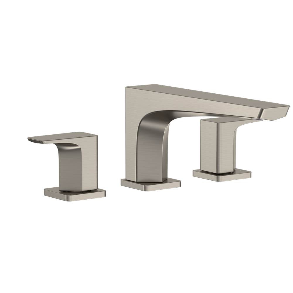 TOTO - Toto Ge Two-Handle Deck-Mount Roman Tub Filler Trim, Brushed Nickel - Brushed Nickel