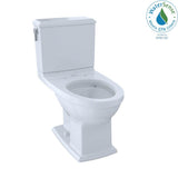 TOTO - Toto Connelly Two-Piece Elongated Dual-Max, Dual Flush 1.28 And 0.9 Gpf Universal Height Toilet With Cefiontect, Cotton White - Cotton White