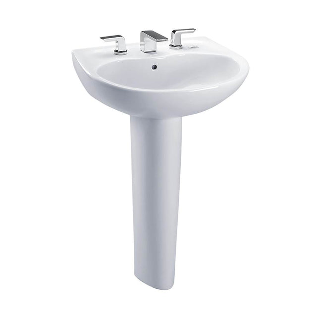 TOTO - Supreme 1-Hole Lav & Ped W/ Cefiontect Glaze -S. Beige - Sedona Beige