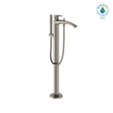 TOTO - Toto Gm Single-Handle Free Standing Tub Filler With Handshower, Brushed Nickel - Brushed Nickel