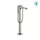 TOTO - Toto Gc Single-Handle Free Standing Tub Filler With Handshower, Polished Nickel - Polished Nickel