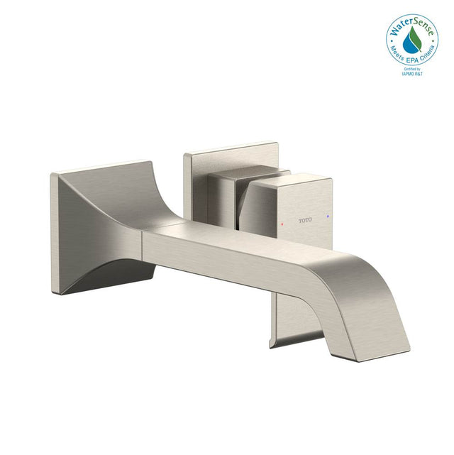 TOTO - Toto Gc 1.2 Gpm Wall-Mount Single-Handle Long Bathroom Faucet With Comfort Glide Technology, Brushed Nickel - Brushed Nickel