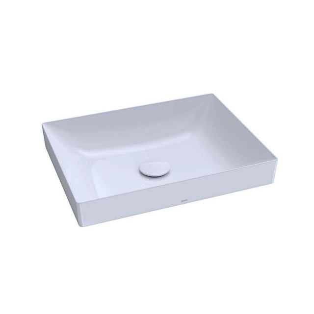 TOTO - Toto Kiwami Rectangular 20'' Vessel Bathrroom Sink With Cefiontect, Cotton White - Cotton White