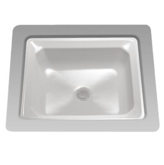 TOTO - Toto Guinevere Rectangular Undermount Bathroom Sink With Cefiontect, Colonial White - Colonial White