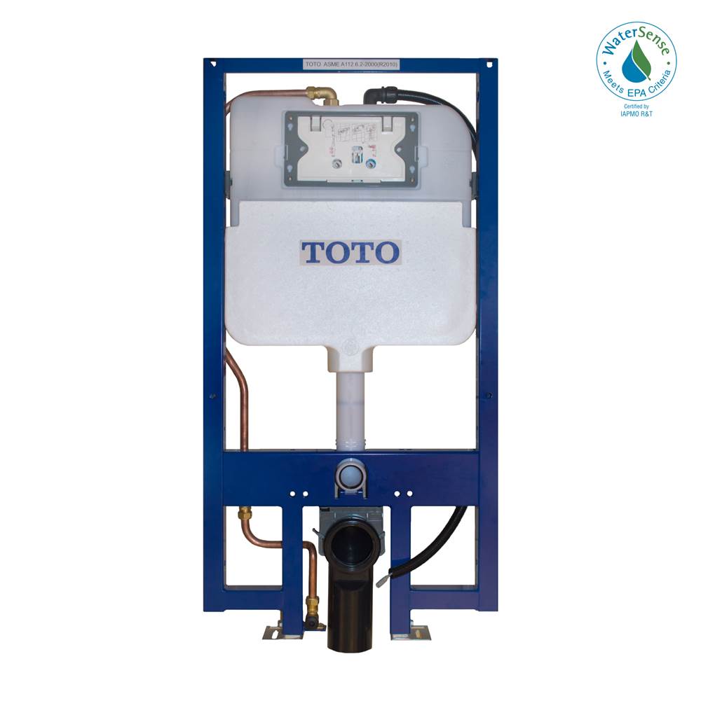 TOTO - Toto Duofit In-Wall Dual Flush 1.28 And 0.9 Gpf Tank System With Washlet+ Auto Flush Ready Copper Supply Line