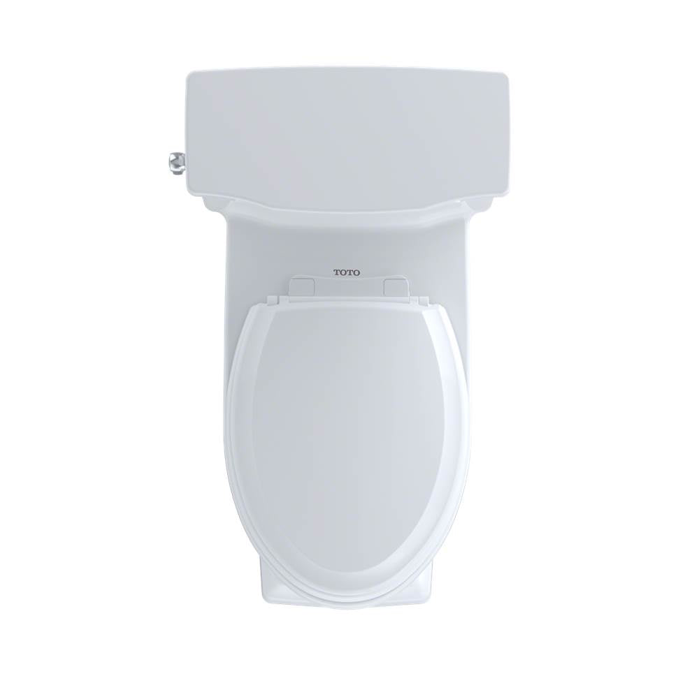 TOTO Promenade II 1G One-Piece Elongated 1.0 GPF Universal Height Toilet with CEFIONTECT and Right-Hand Trip Lever, Cotton White