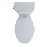 Toto EntradaE Two-Piece Elongated 1.28 Gpf Universal Height Toilet, Cotton White