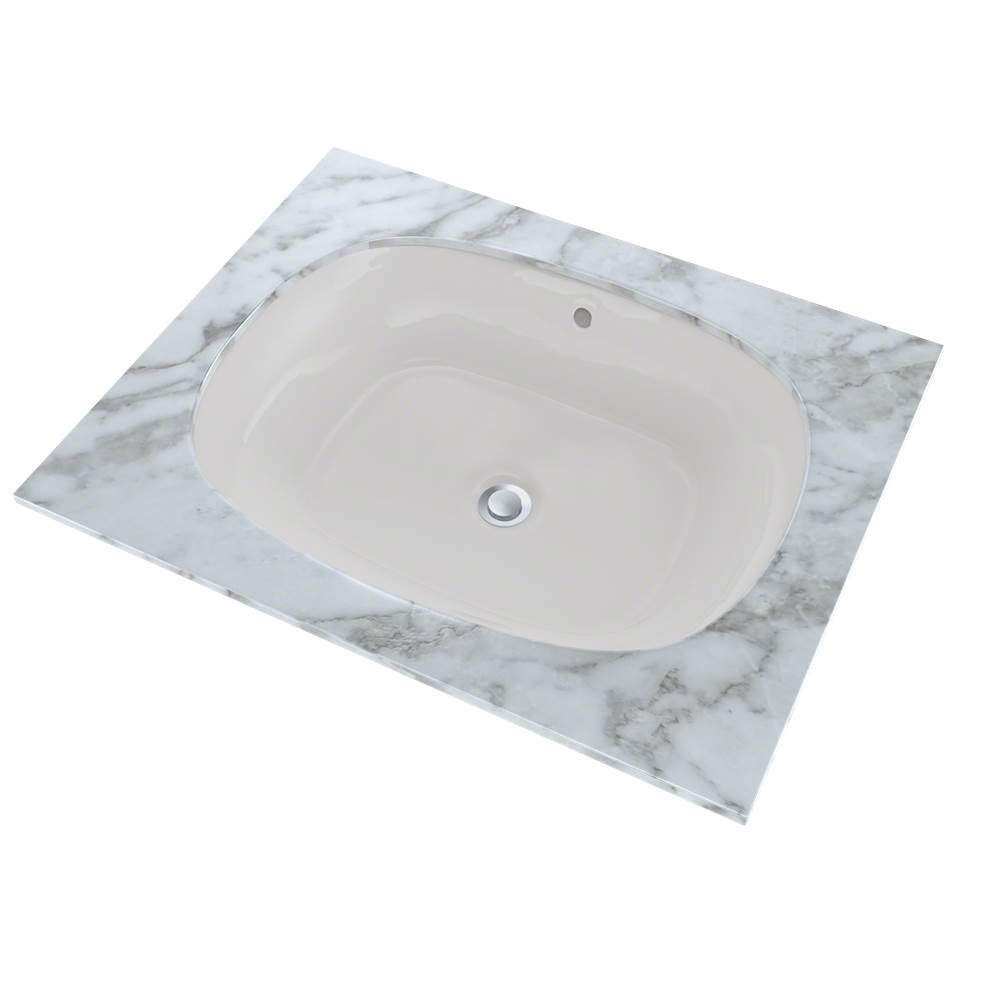 Toto MarisE 20-5/16'' X 15-9/16'' Oval Undermount Bathroom Sink With Cefiontect, Cotton White