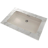 Toto Rectangular Undermount Bathroom Sink With Cefiontect, Cotton White