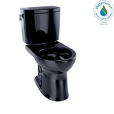 TOTO - Toto Drake II 1G Two-Piece Round 1.0 Gpf Universal Height Toilet, Ebony - Ebony