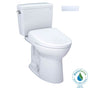 TOTO - TOTO Drake WASHLET plus Two-Piece Elongated 1.28 GPF TORNADO FLUSH Toilet and S7 Contemporary Bidet Seat with Auto Flush, Cotton White - MW7764726CEGANo.01 - Cotton White