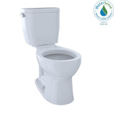 TOTO - Toto EntradaE Two-Piece Round 1.28 Gpf Universal Height Toilet, Cotton White - Cotton White