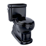 TOTO - TOTO Eco Guinevere Elongated 1.28 GPF Universal Height Skirted Toilet with SoftClose Seat, Ebony - Ebony