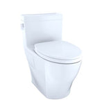 TOTO - TOTO Legato WASHLET+ One-Piece Elongated 1.28 GPF Universal Height Skirted Toilet with CEFIONTECT, Sedona Beige - Sedona Beige