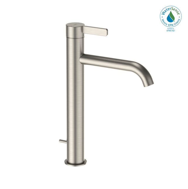 TOTO - Toto Gf 1.2 Gpm Single Handle Vessel Bathroom Sink Faucet With Comfort Glide Technology, Brushed Nickel - Brushed Nickel