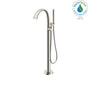 TOTO - Toto Zn Single-Handle Freestanding Tub Filler Faucet With 1.75 Gpm Handshower, Brushed Nickel - Brushed Nickel