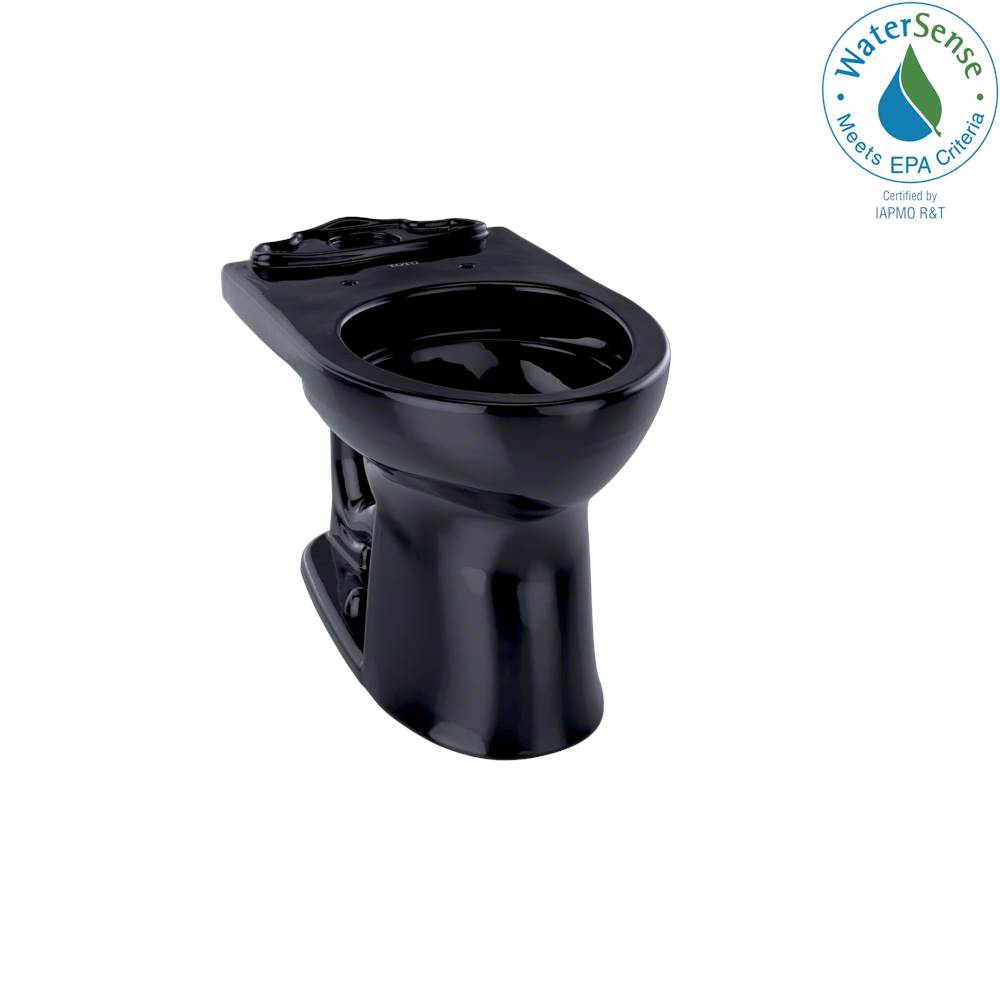 TOTO - Toto Drake II Universal Height Round Toilet Bowl, Ebony - Ebony