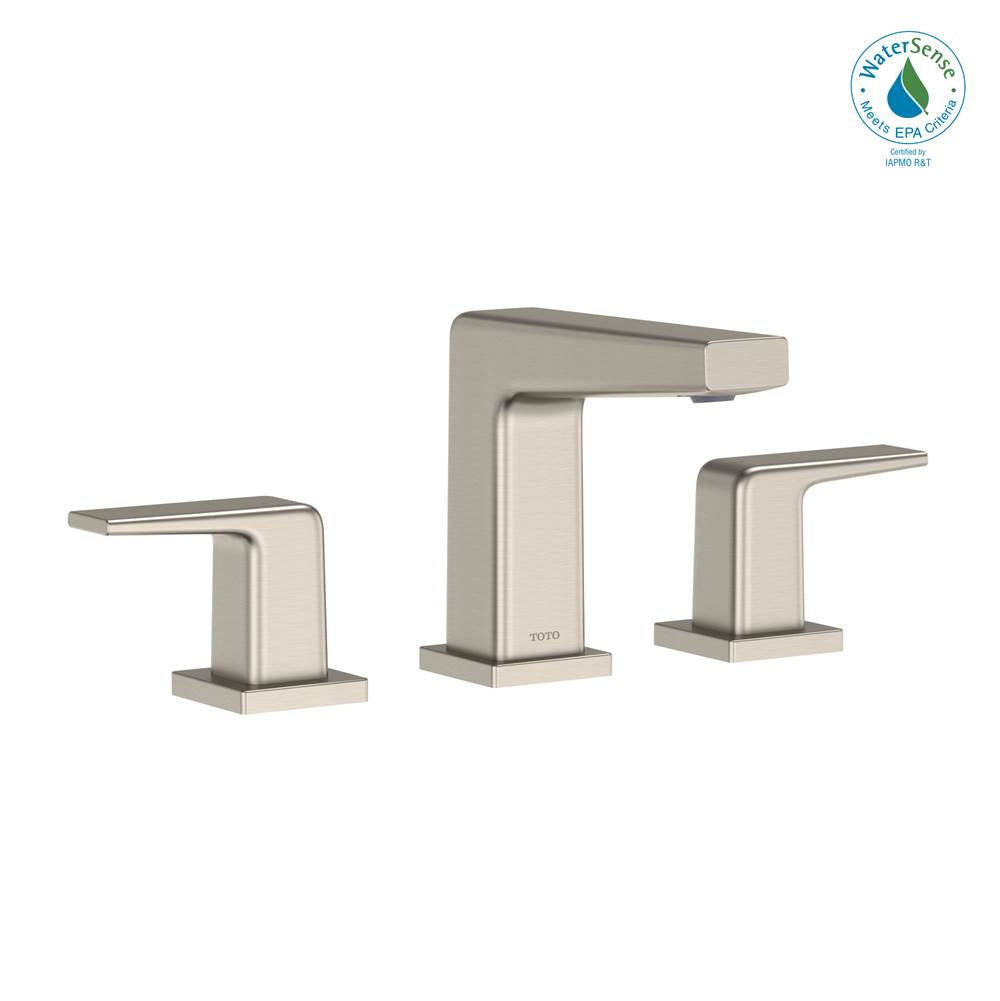 TOTO - Toto Gb Series 1.2 Gpm Two Handle Widespread Bathroom Sink Faucet With Drain Assembly, Brushed Nickel - Brushed Nickel