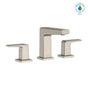TOTO - Toto Gb Series 1.2 Gpm Two Handle Widespread Bathroom Sink Faucet With Drain Assembly, Brushed Nickel - Brushed Nickel