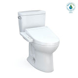 TOTO - Toto Drake Washlet+ Two-Piece Elongated 1.28 Gpf Tornado Flush Toilet With C2 Bidet Seat, Cotton White - Cotton White