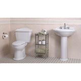 Toto Eco Dartmouth Two-Piece Elongated 1.28 Gpf Universal Height Toilet, Cotton White