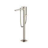 Toto Ge Single-Handle Free Standing Tub Filler With Handshower, Brushed Nickel