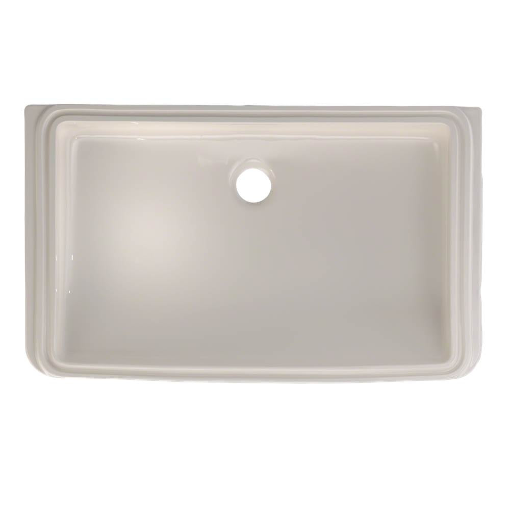 Toto Rectangular Undermount Bathroom Sink With Cefiontect, Cotton White