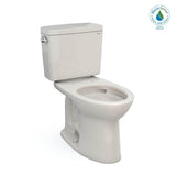 TOTO - Toto Drake Two-Piece Elongated 1.28 Gpf Universal Height Tornado Flush Toilet With Cefiontect, Sedona Beige - Sedona Beige
