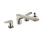 TOTO - Toto Go Two-Handle Deck-Mount Roman Tub Filler Trim With Handshower, Brushed Nickel - Brushed Nickel