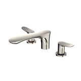 Toto Go Two-Handle Deck-Mount Roman Tub Filler Trim, Brushed Nickel