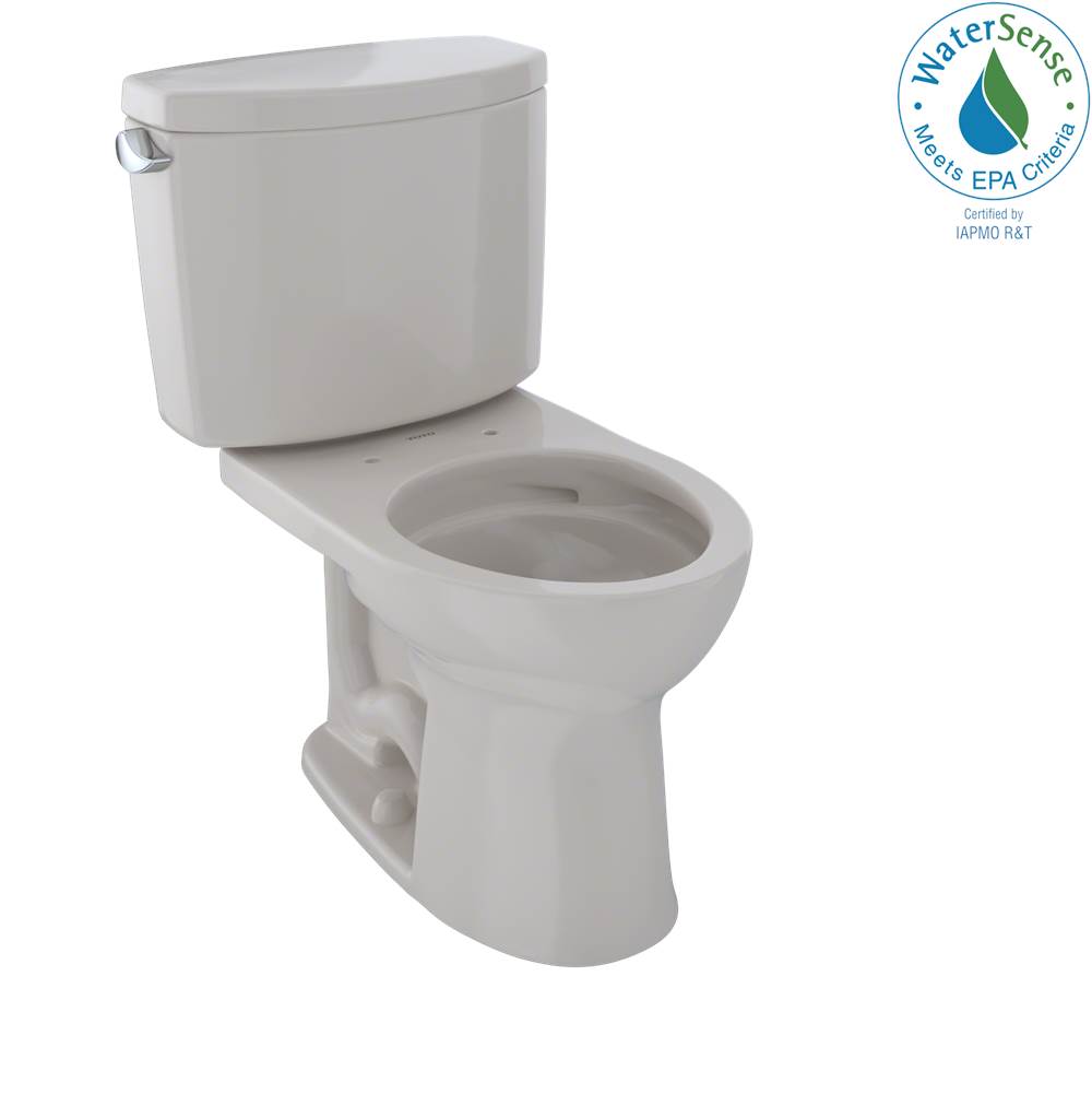TOTO - Toto Drake II Two-Piece Round 1.28 Gpf Universal Height Toilet With Cefiontect, Sedona Beige - Sedona Beige