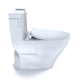 TOTO Aimes One-Piece Elongated 1.28 GPF Toilet with CEFIONTECT and SoftClose Seat, WASHLET+ Ready, Cotton White