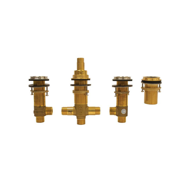 TOTO - Toto Three-Hole Roman Tub Filler Rough-In Valve, Polished Nickel - Polished Nickel