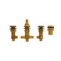 TOTO - Toto Three-Hole Roman Tub Filler Rough-In Valve, Polished Nickel - Polished Nickel