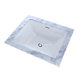Toto Promenade Rectangular Undermount Bathroom Sink, Cotton White