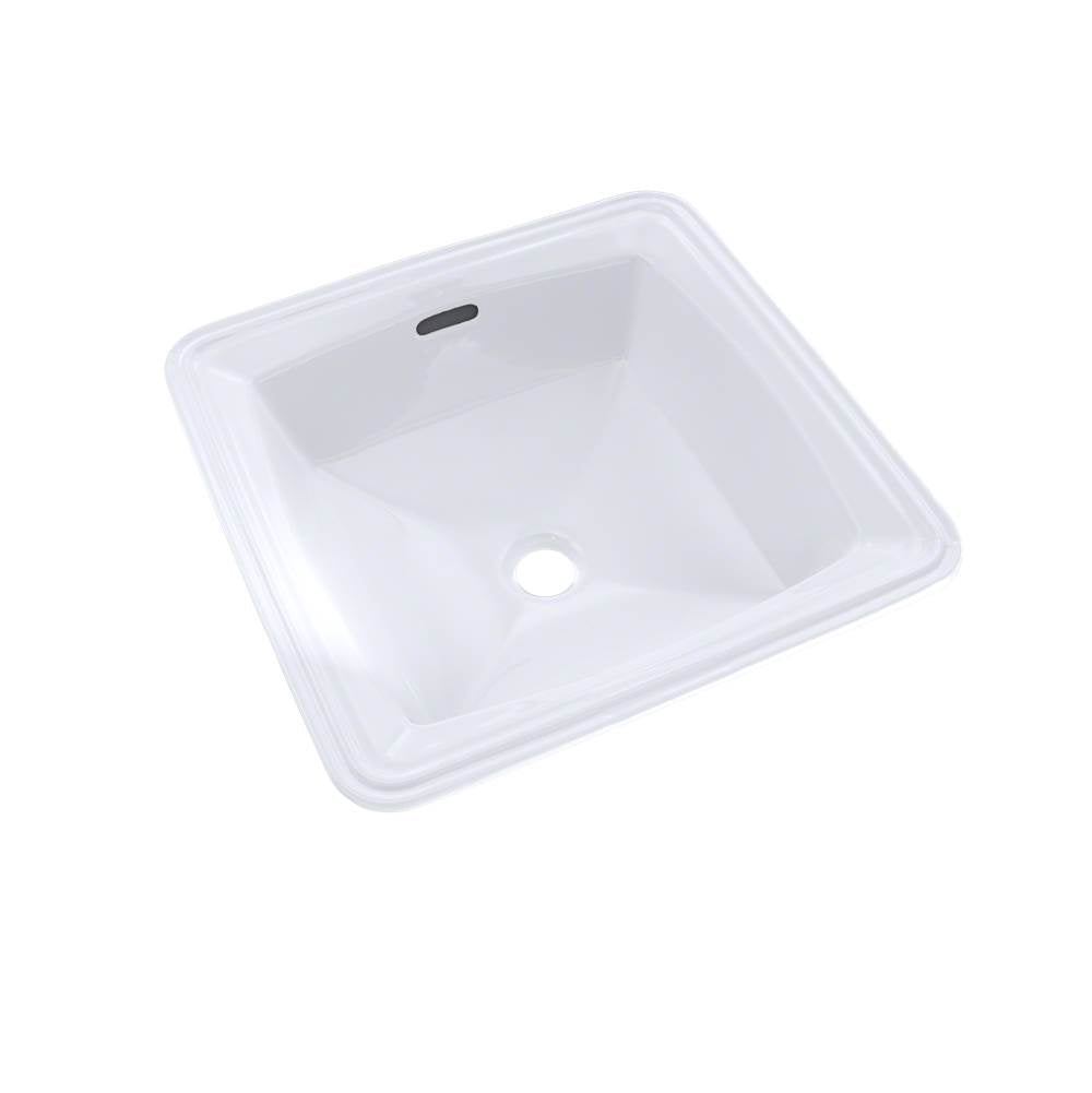 TOTO - Toto ConnellyE Square Undermount Bathroom Sink With Cefiontect, Cotton White - Cotton White