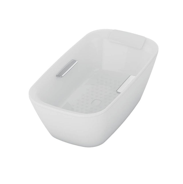 TOTO - Neorest Freestanding Bathtub Cotton Cp With Drain - Cotton White