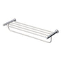 TOTO - Toto L Series Round Towel Shelf With Hanging Bar, Polished Chrome - Polished Chrome