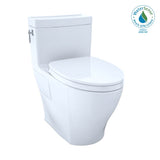 TOTO - TOTO Aimes WASHLET+ One-Piece Elongated 1.28 GPF Universal Height Skirted Toilet with CEFIONTECT, Sedona Beige - Sedona Beige