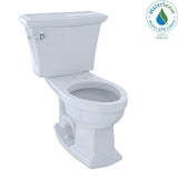 TOTO - Toto Eco Clayton Two-Piece Elongated 1.28 Gpf Universal Height Toilet, Cotton White - Cotton White