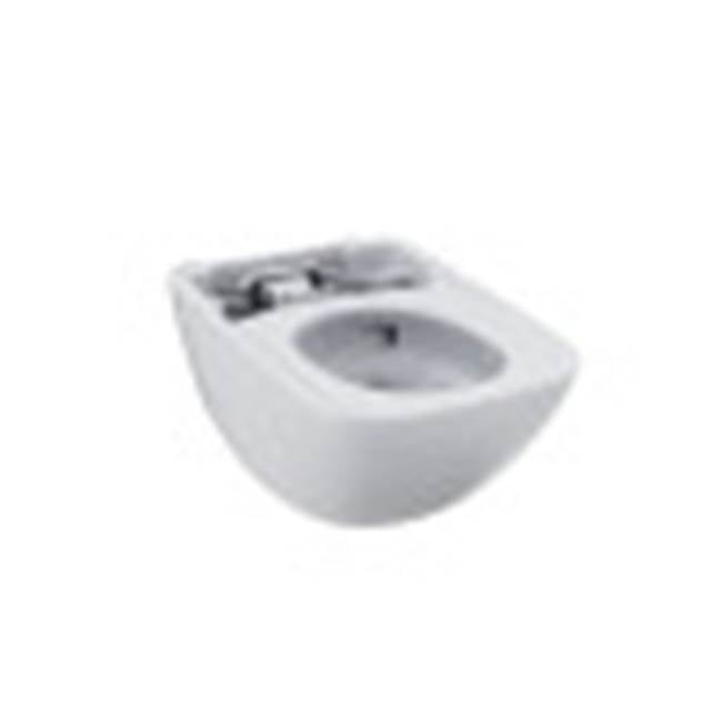 TOTO - TOTO NEOREST WX1E Dual Flush 1.2 or 0.8 GPF Wall-Hung Toilet Bowl Unit, Cotton White - Cotton White
